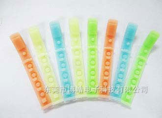 彩色熒光硅膠拉條 熒光效果圖